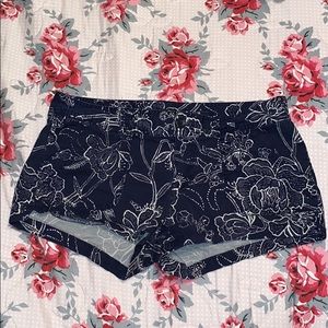 Express Tropical Print Shorts